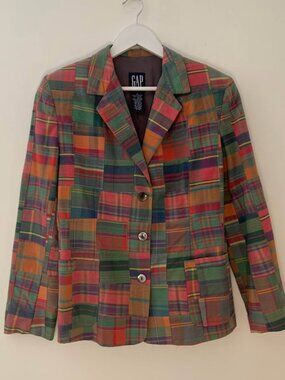 Gap Vintage Patchwork Cotton Blazer